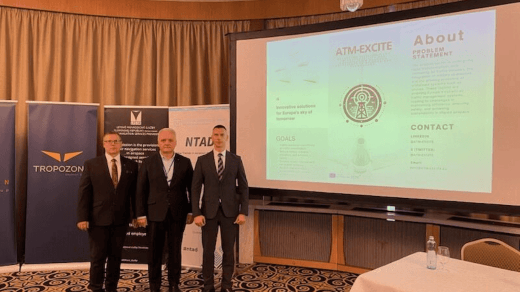 ATM-EXCITE team presenting Air Traffic Management innovations at NTAD 2024