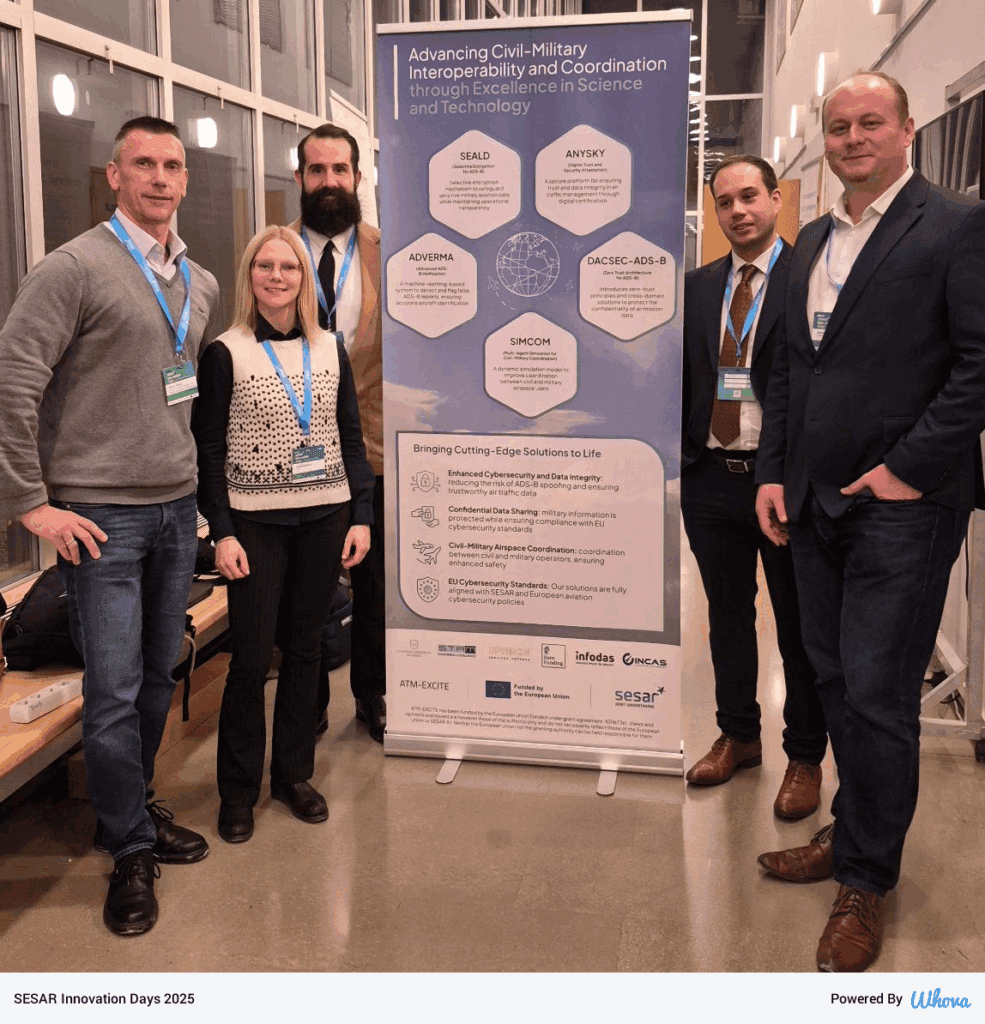 Consortium partners gathered in Lake Bled, Slovenia, for the ATM-EXCITE SESAR Innovation Days 2025 meeting and exhibition.